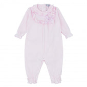 Blues Baby Baby Girl Pale Pink Bow All in One Romper